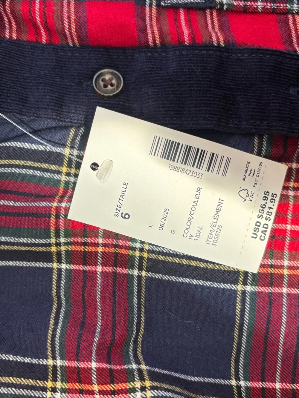Kid’s Plaid Button-Down Shirt